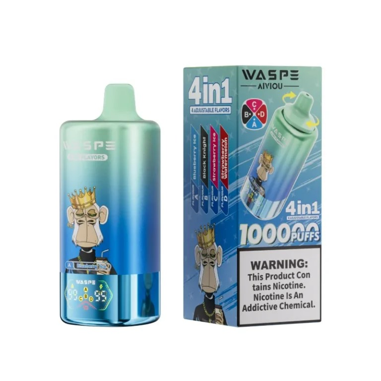 Vaper redondo celestre degradado azul